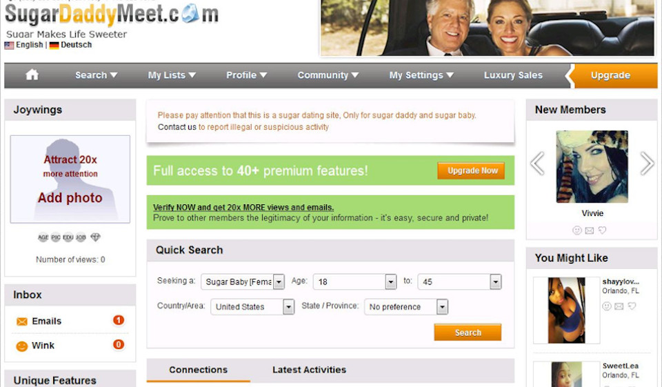 Examen de SugarDaddyMeet