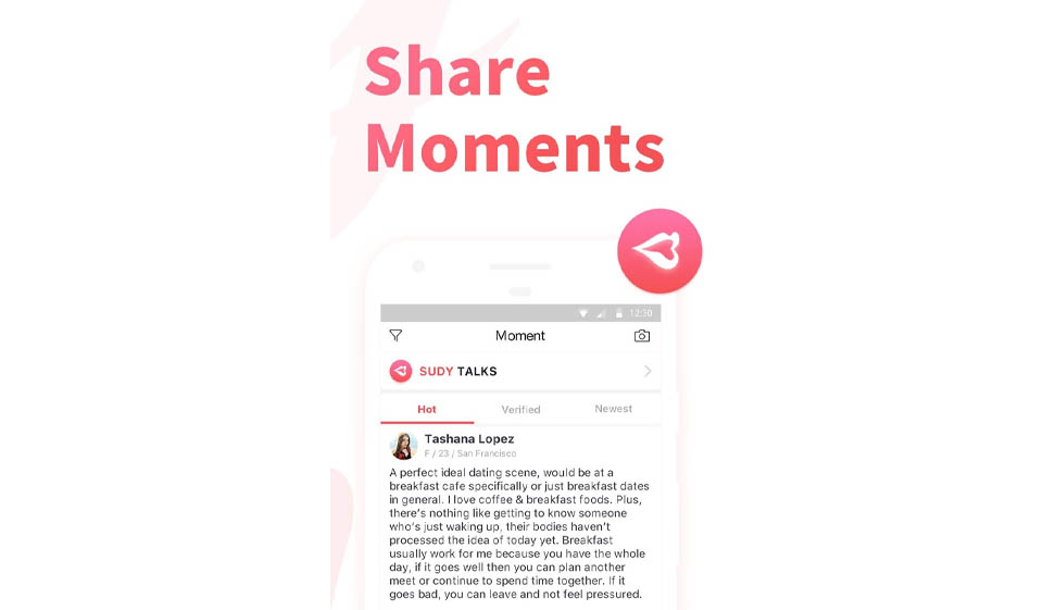 Members verification process on the dating site